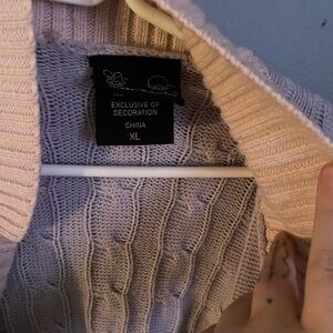 Sanrio Light Pink Cable Knit Cardigan